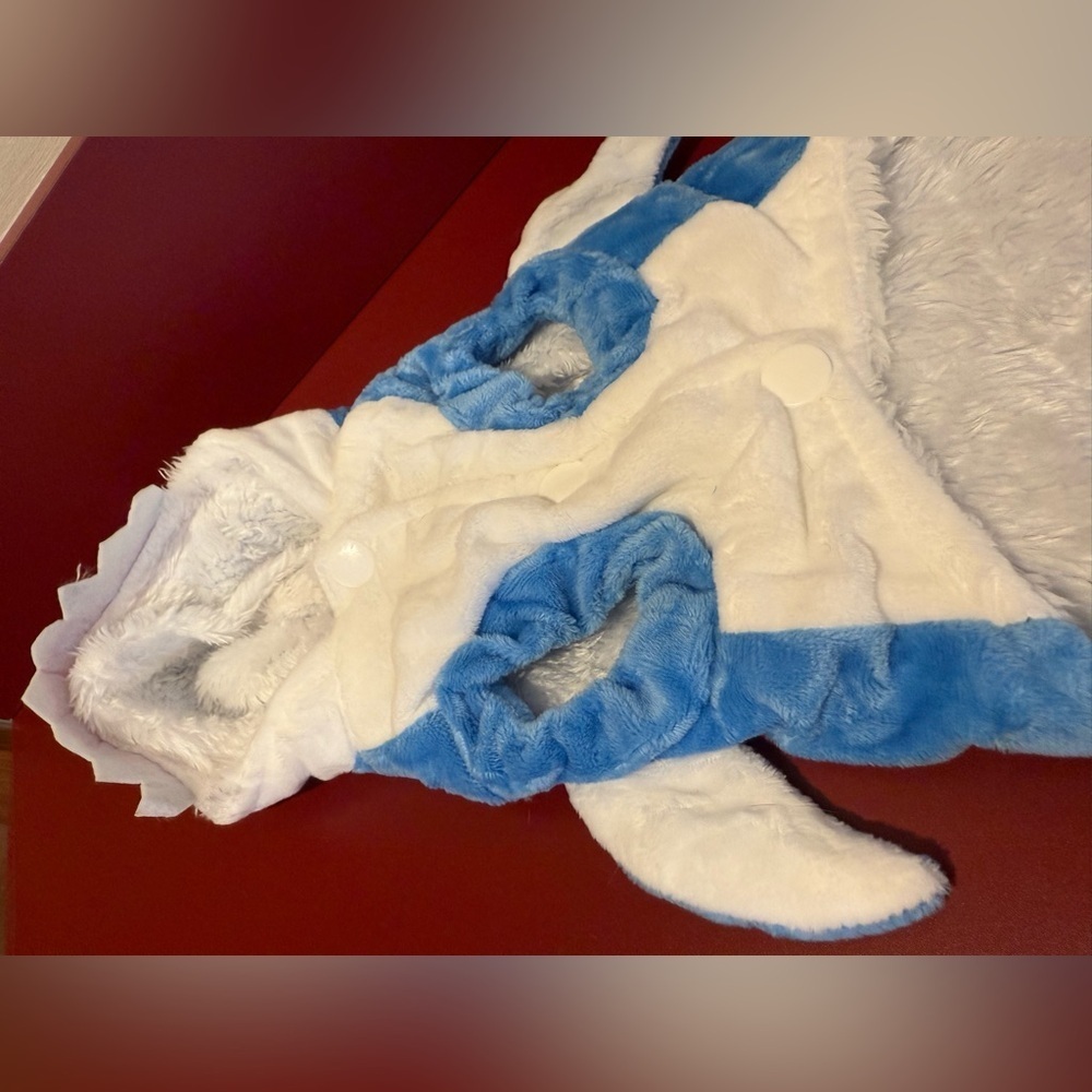 Filhome Dog Shark Costume Blue Size Small Halloween - Picture 4 of 4